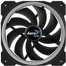 Вентилятор Aerocool ORBIT , 120x120x25мм, 16,8 млн. цветов, RGB подсветка в виде двойного кольца, 3-Pin, 1200 об/мин, 55,9 CFM, 14,1 дБА