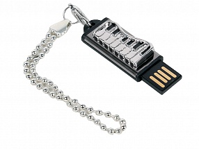 Внешний накопитель 16GB USB Drive <USB 2.0> ICONIK Фортепиано Silver (MTF-PIANO-16GB)