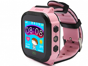 Умные часы детские GiNZZU® GZ-502 pink 1.44" Touch/micro-SIM/GPS/LBS/Wi-Fi геолокация