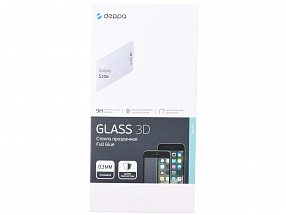 Защитное стекло 3D Deppa Full Glue для Samsung Galaxy S10e, 0.3 мм, черная рамка
