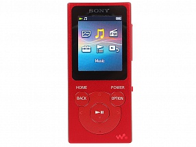 Плеер Sony NW-E394 МР3 плеер, красный, 8 Гб, FM-радио, 4 технологии "Clear Audio+", micro-USB
