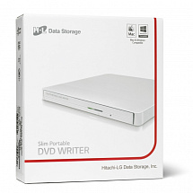 Оптич. накопитель ext. DVD±RW HLDS (Hitachi-LG Data Storage) GP50NW41 White  USB 2.0, 12.7mm, Tray, Retail 