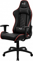 Игровое кресло Aerocool AC110 AIR Black Red , черно-красное, до 150 кг, ШxДxВ : 69x70x121-131см, газлифт класс 4 до 100 мм, механизм "Бабочка"