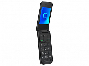 Мобильный телефон Alcatel 2053D OneTouch черный раскладной 2Sim 2.4" 240x320 0.3Mpix BT GSM900/1800 