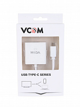 Кабель-адаптер USB 3.1 Type-Cm -- VGA(f) 1920x1080@60Hz, 10Gbps , 0,15m VCOM  CU421  