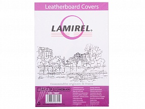 Обложки Lamirel Delta A4, картонные, с тиснением под кожу , цвет: черный, 250г/м², 100шт (LA-78687)