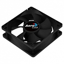 Вентилятор Aerocool Force 8 Black, 80x80x25мм, 1500 об./мин., разъем MOLEX 4-PIN + 3-PIN, 28.3 dBA 